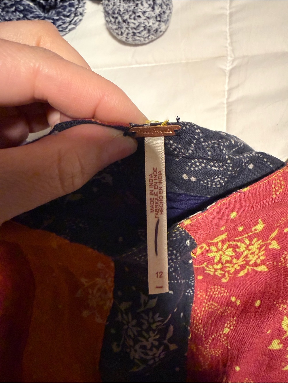 Free People Piper Mixed Patchwork Skirt - Picture 5 of 5